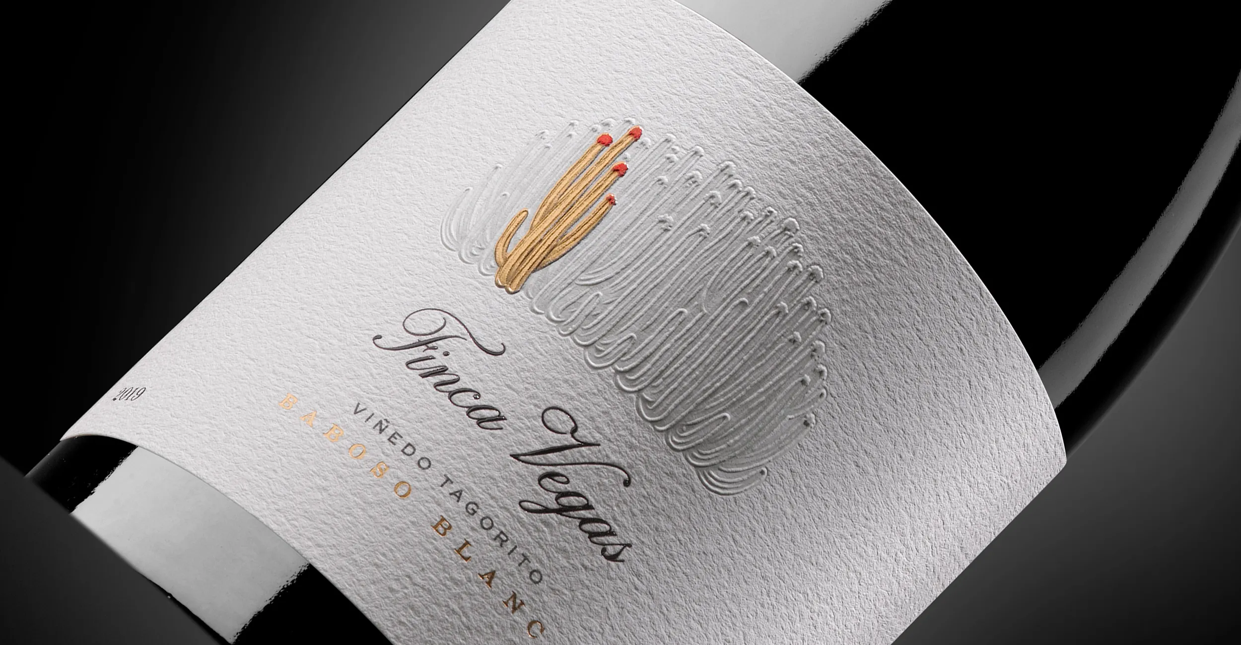 Detalle del diseño de packaging de Finca Vegas.