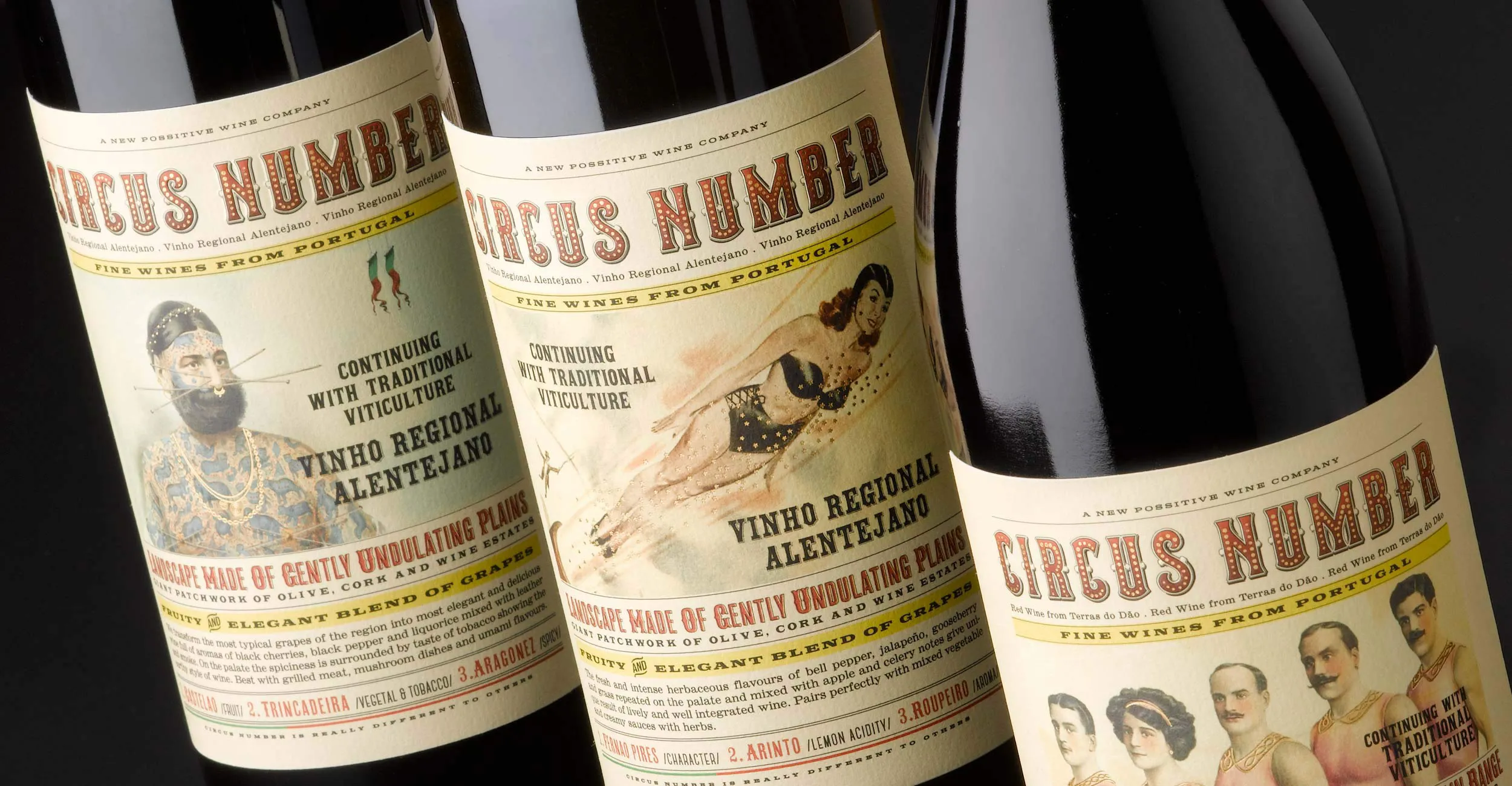 Detalle del diseño de packaging de Circus Number.