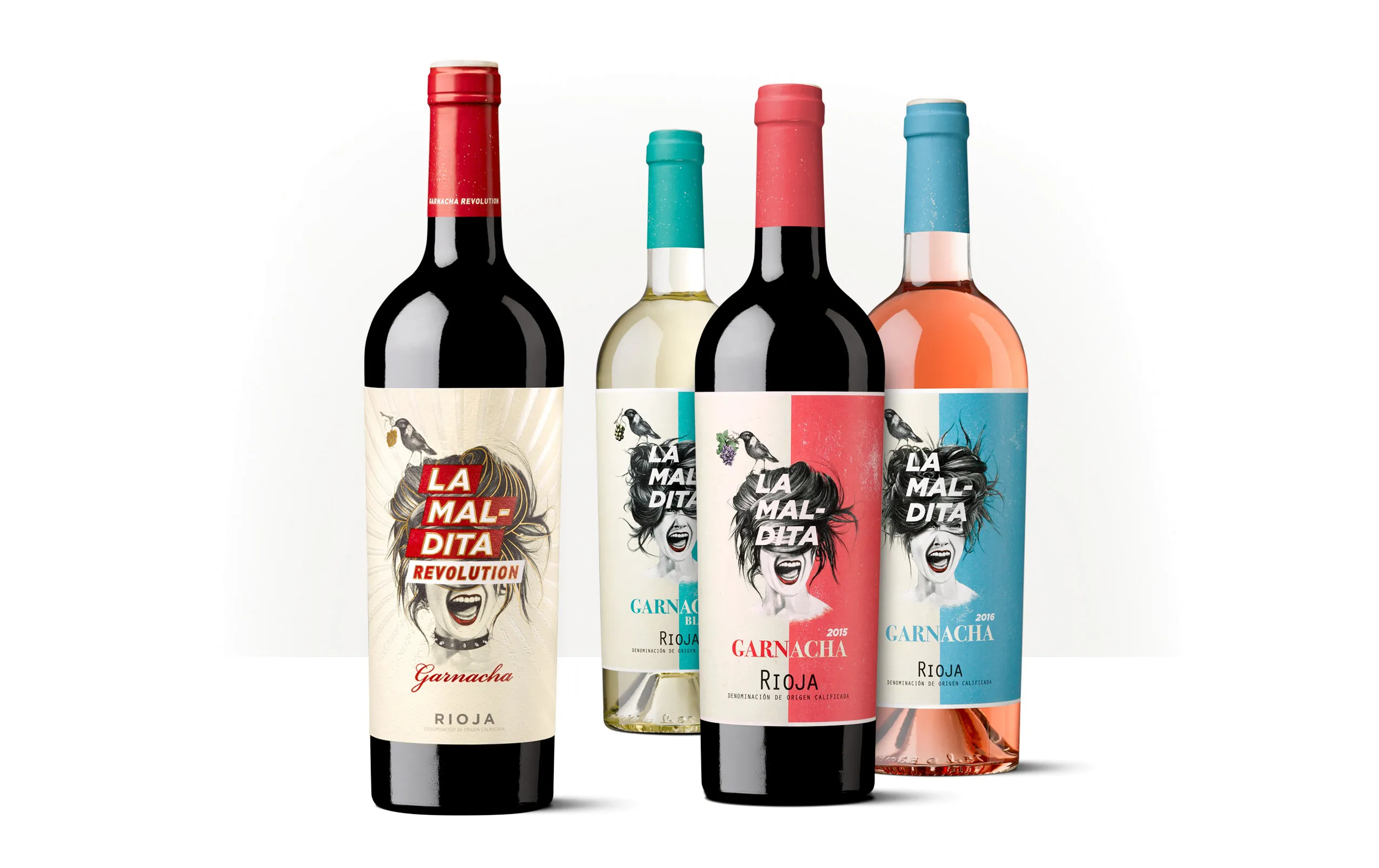 Silueta de una botella de La Maldita Revolution.