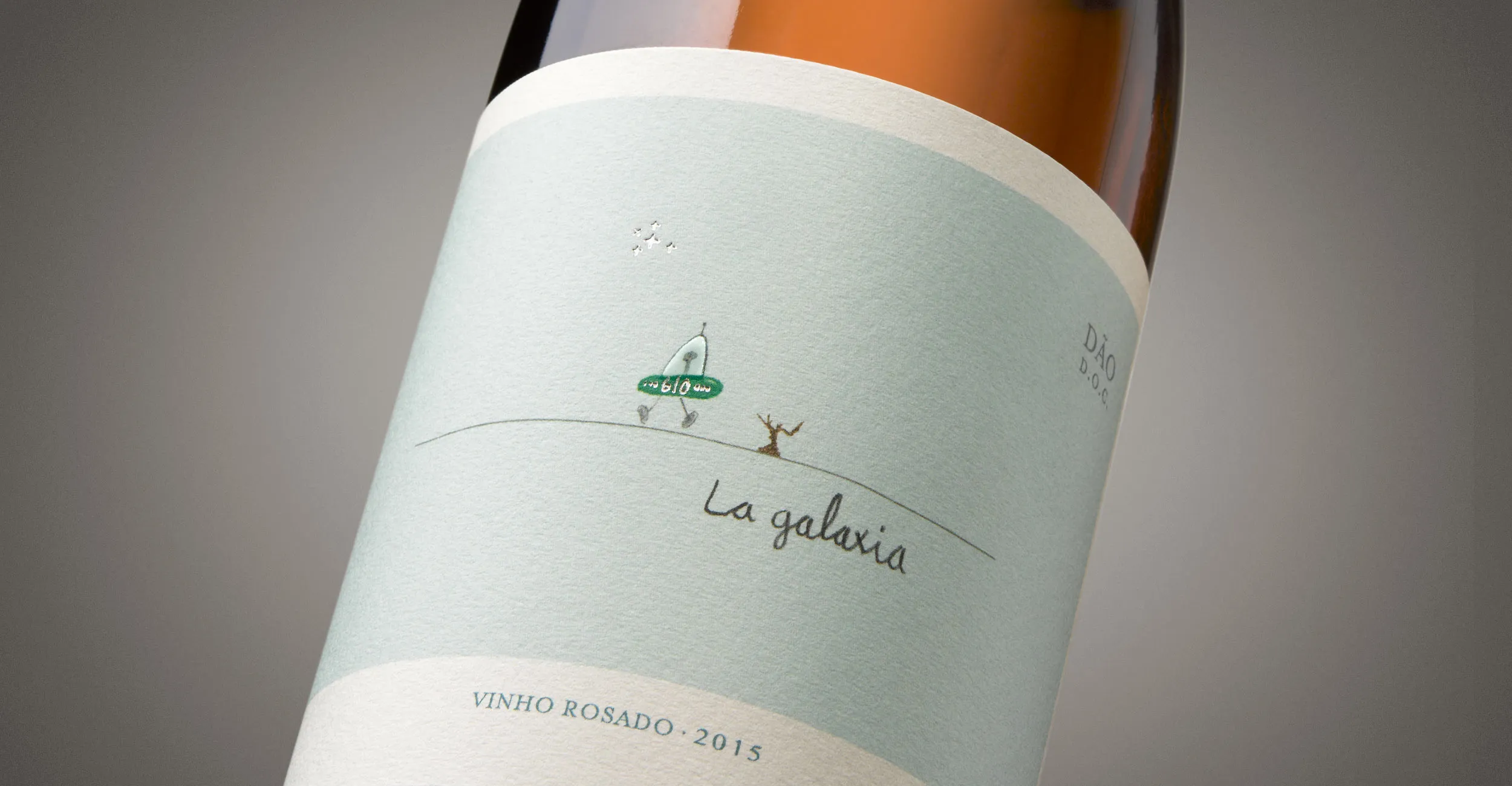 Detalle del diseño de packaging de La Galaxia.
