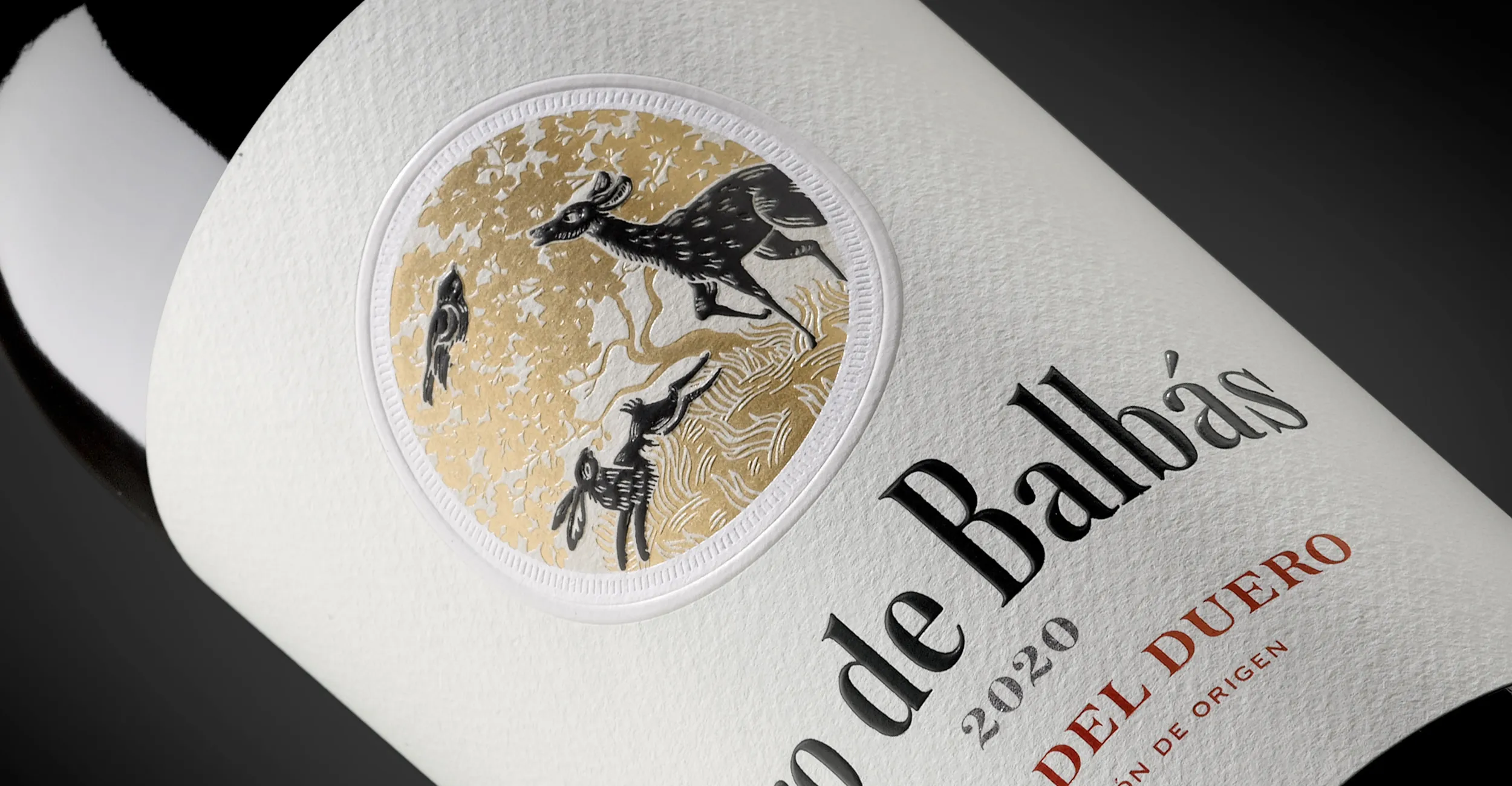 Detalle del diseño de packaging de Pago de Balbás.