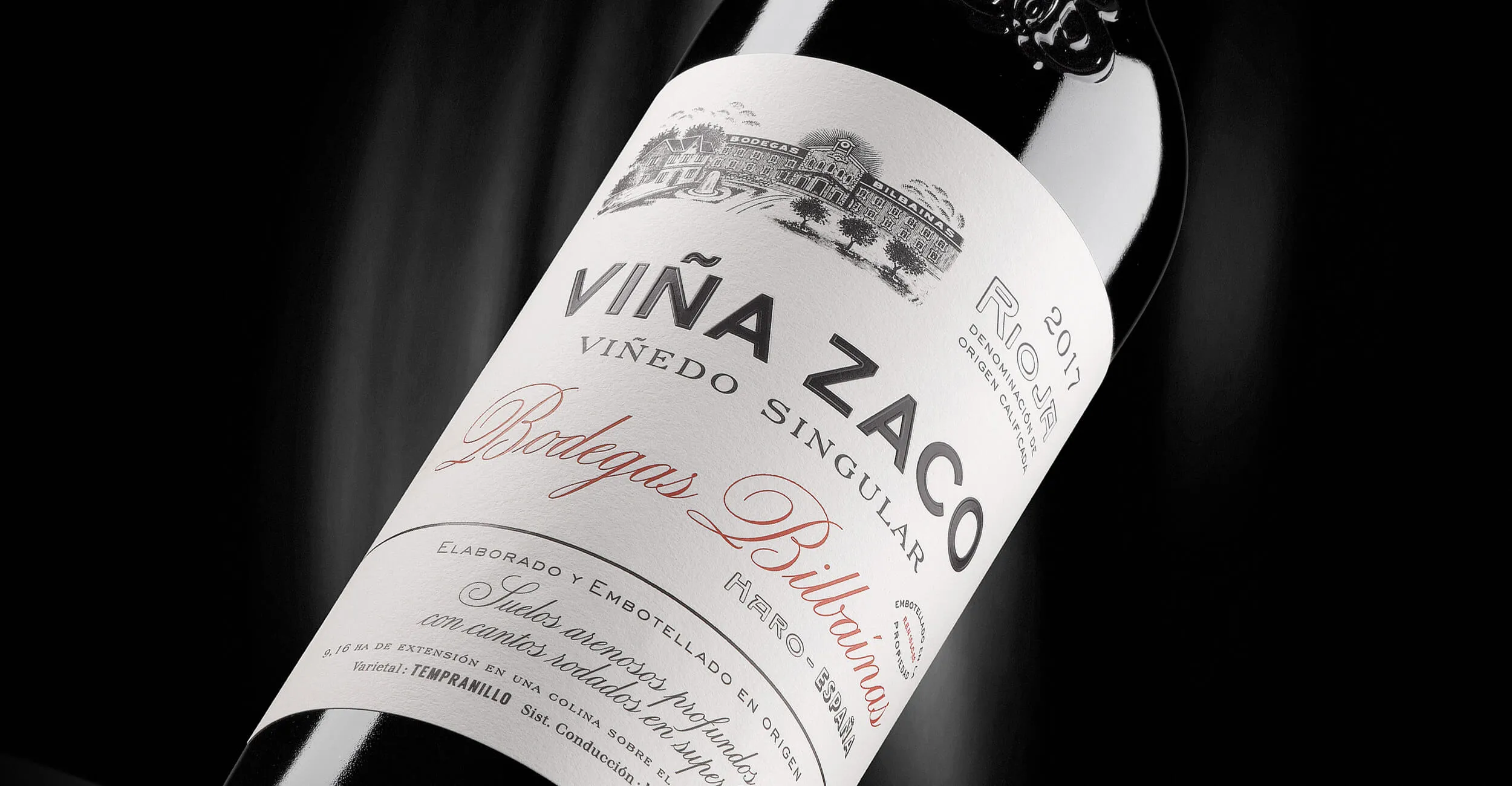 Detalle del diseño de packaging de Viña Zaco.
