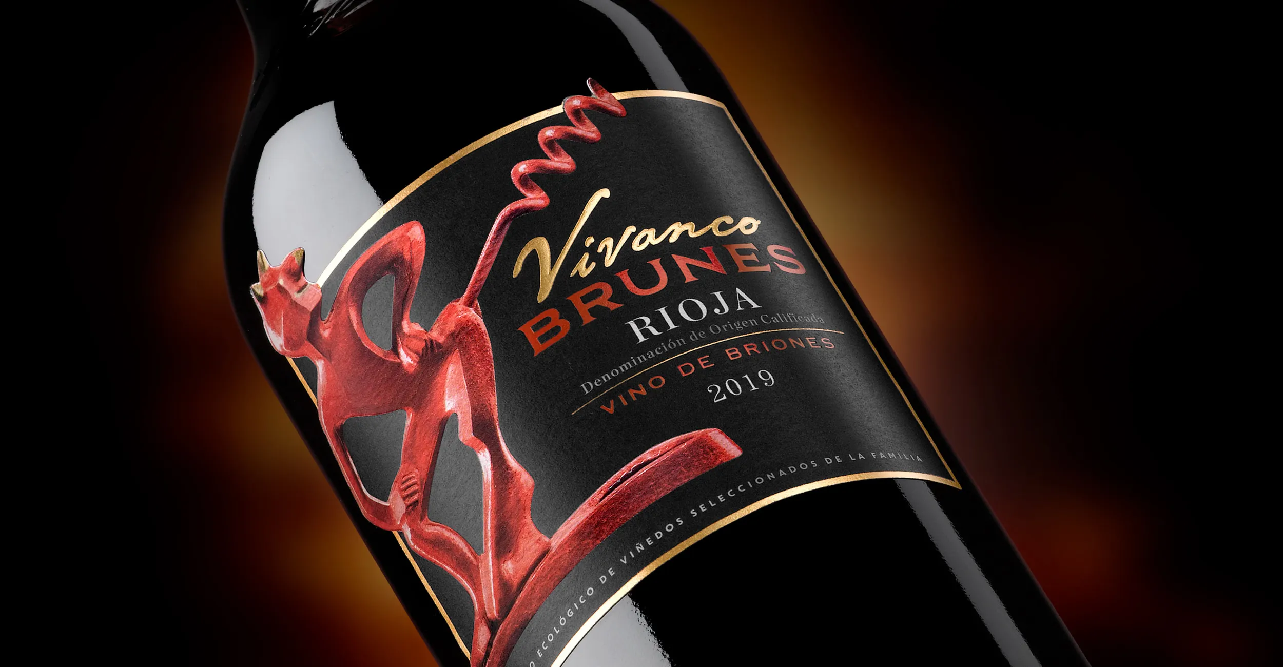 Detalle del diseño de packaging de Vivanco Brunes.